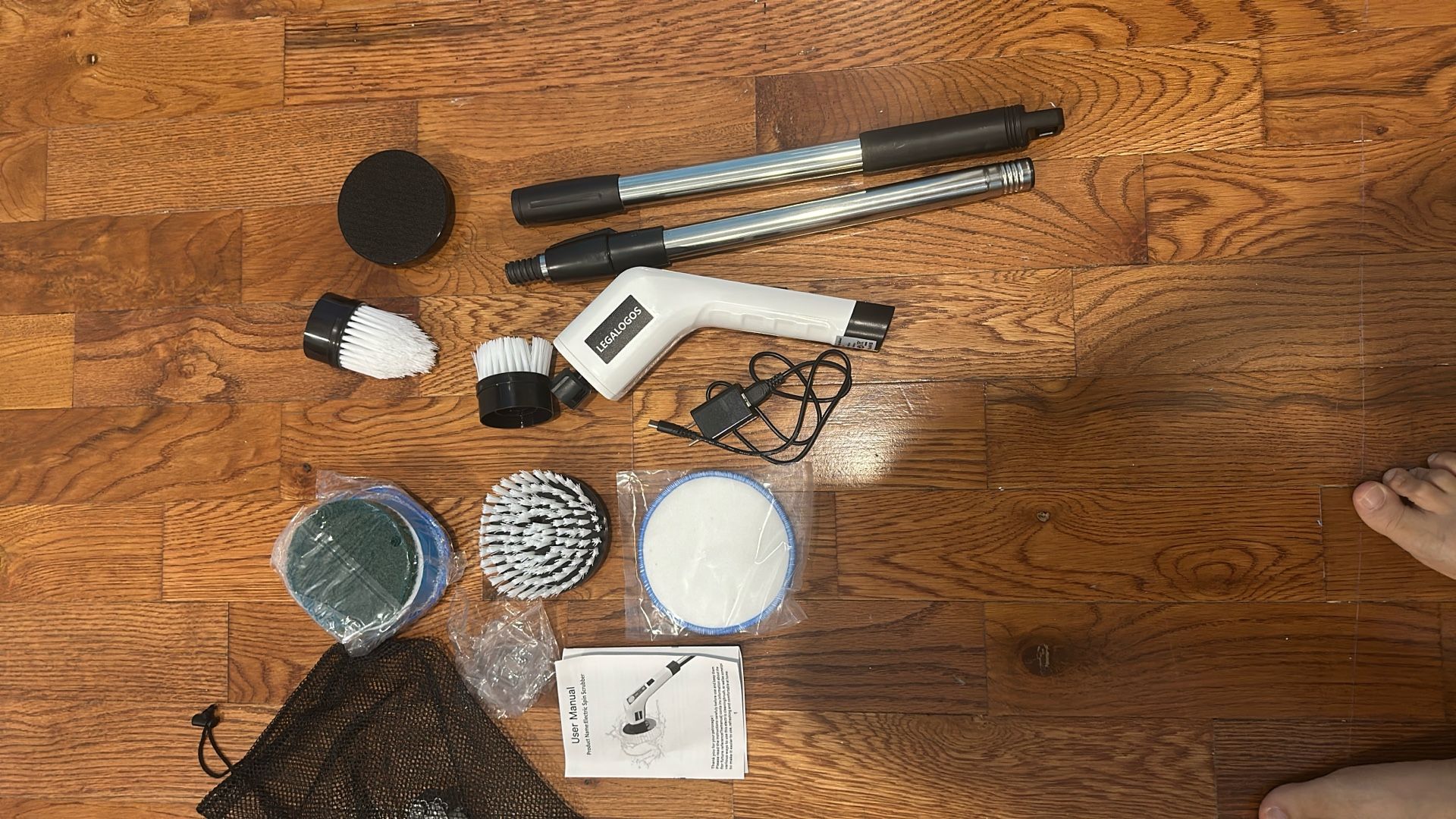 Electric Spin Scrubber, Cordless Cleaning Brush Scrubber for Home