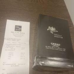 Creed Absolu 75mL Never Opened I Also Have Original Receipt (first Come First Serve)