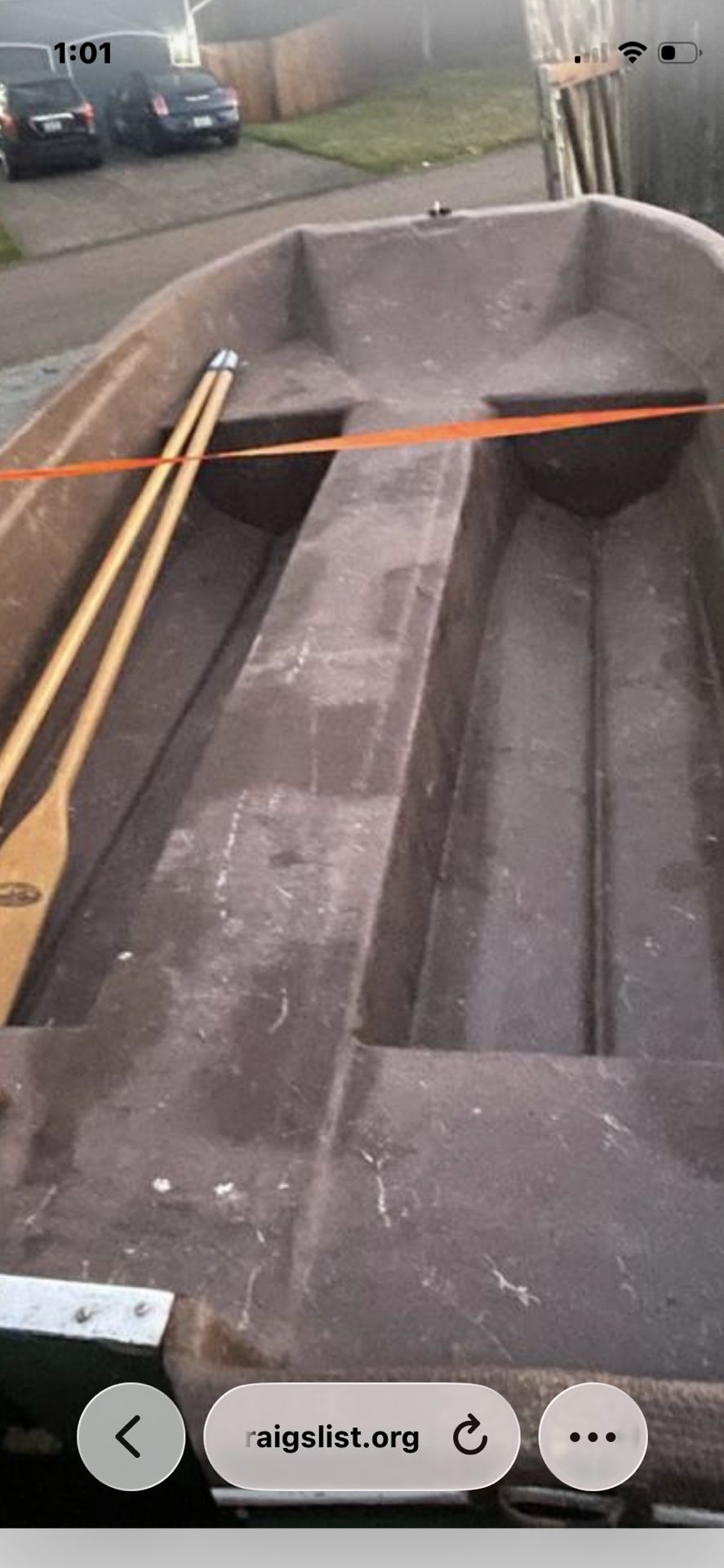 10’ Sorensen Fiberglass Boat