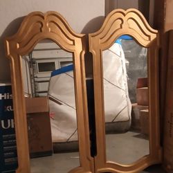 2 Gold Big Mirrors 