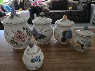 Princess House Garden Canisters
