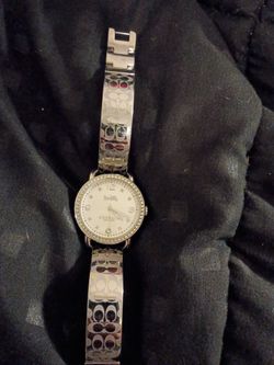 Coach New York Silver Signature Women's Watch