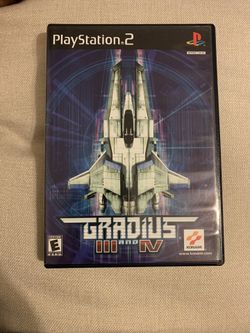 sony ps2 gradius 3 and 4 game