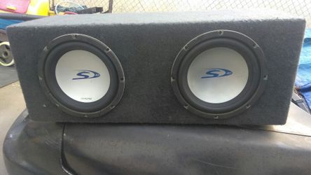 10" pair like new alpines, 1500 watts