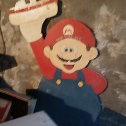 Large Sign. Like 5 Feet Tall  Mario