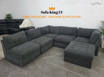 Free Delivery* Like New Gray Thomasville (Costco) Modular Sectional Sofa!