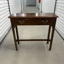 Small Solid Wood Vintage Console Table