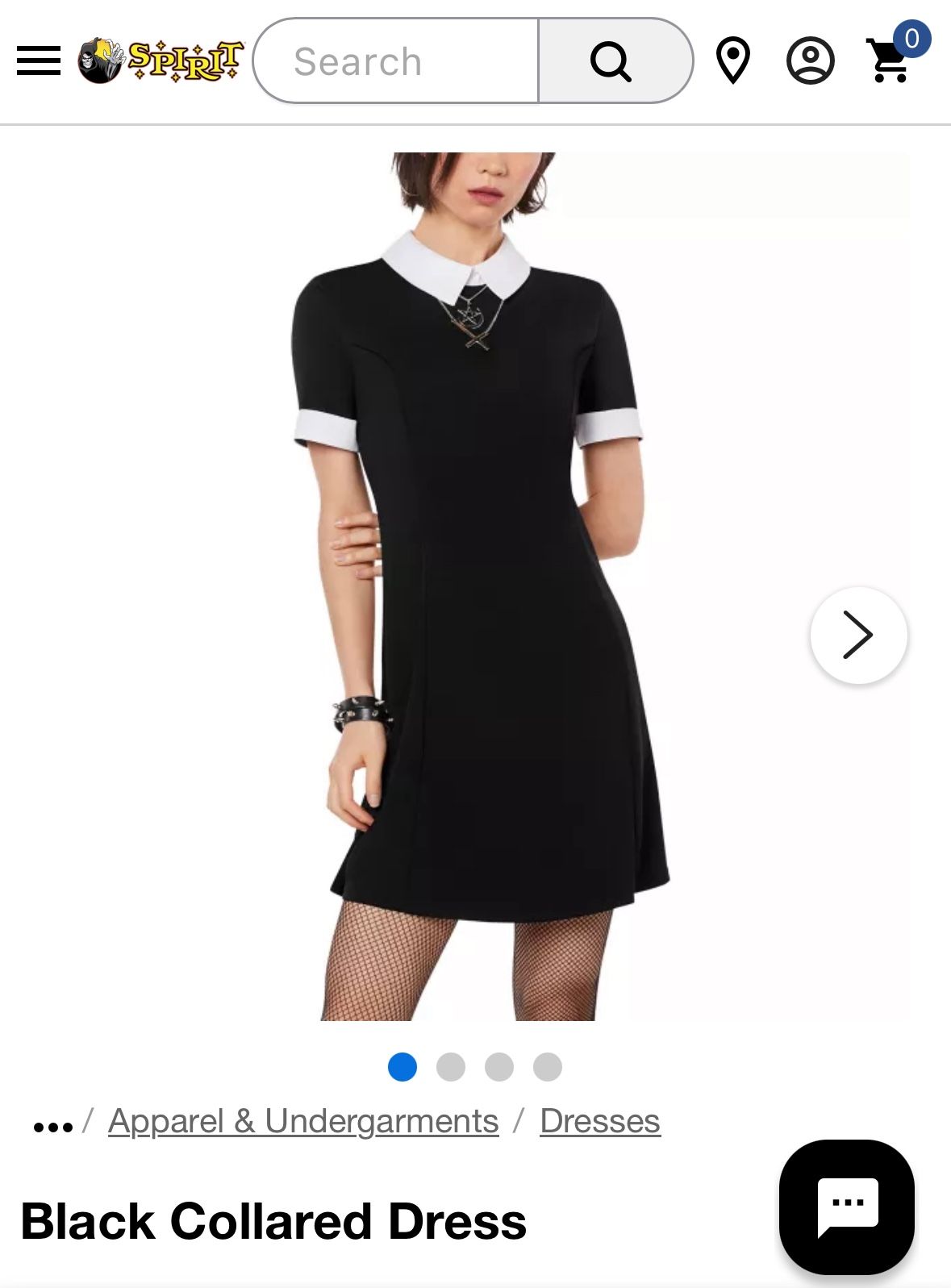 Spirit Black Collared Dress