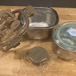 Bento box, Stainless Steel-New