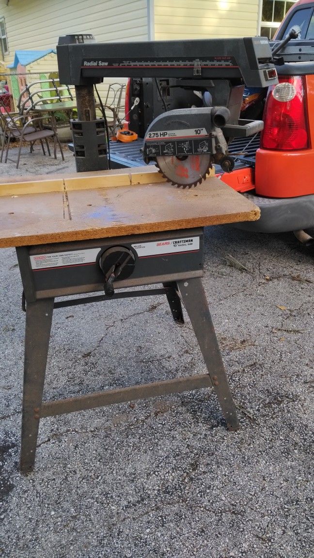 Craftsman 10-in Radial Saw They Don't Make Them Like This Anymore! Works Great