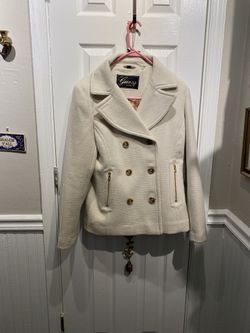 Guess sales white peacoat