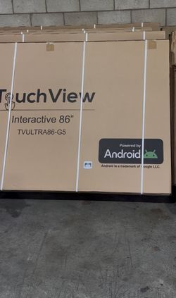 Touchview 86" Ultra Interactive Panel USB HID AGG 20 Point TVULTRA86-G5