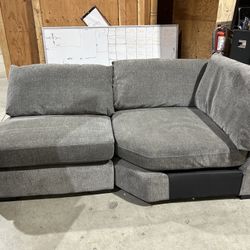 Gray sofa sectional pieces/chaise