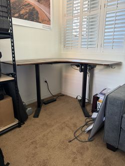 Stand Up Desk - Black And Brown