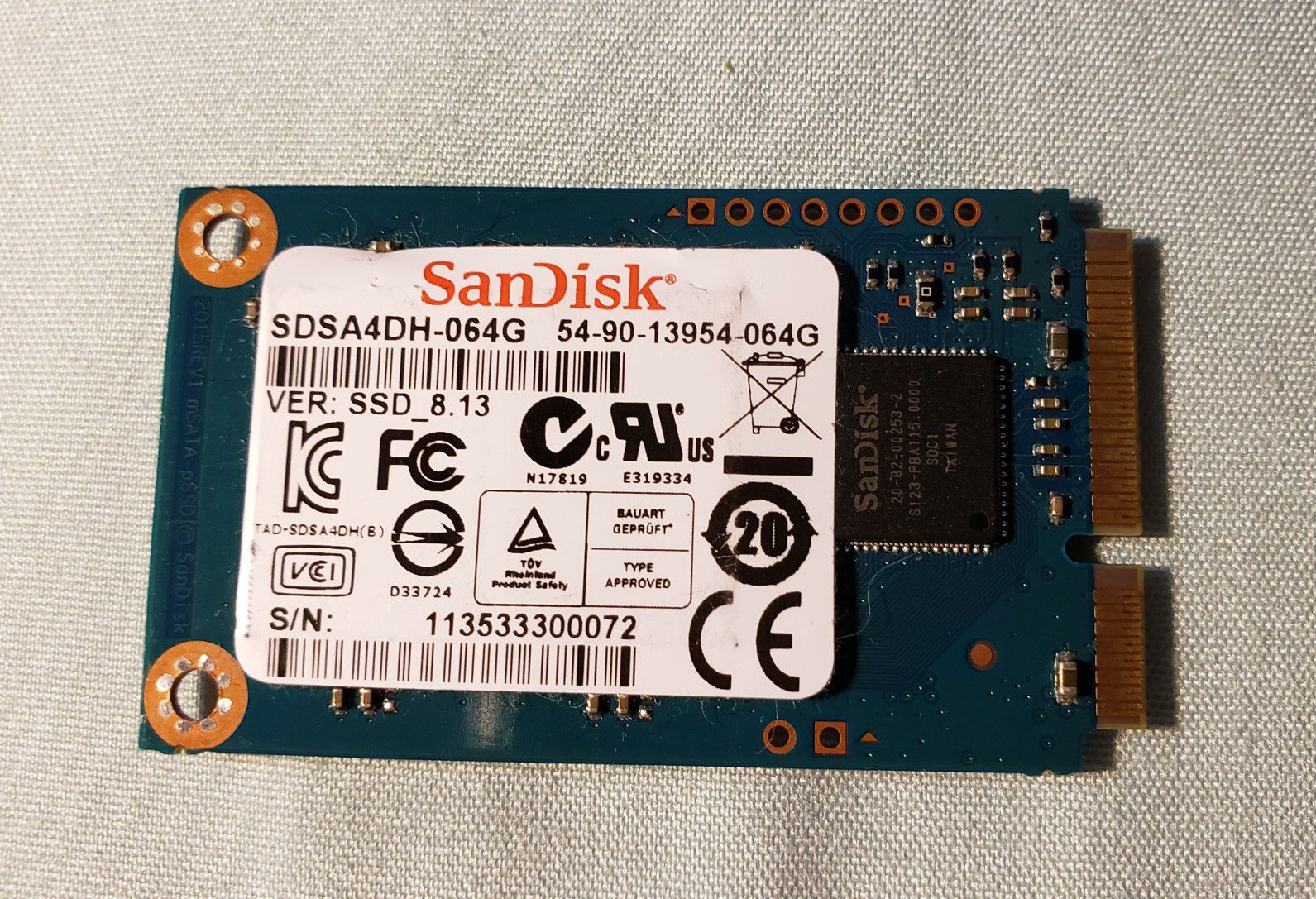 SanDisk SSD 64GB mSATA for Laptop, Notebook, Chromebook