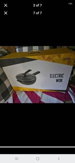 New electric wok (non stick coating)