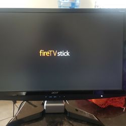 ACER 24" MONITOR, DUAL.HDMI, VGA, AUDIO, NICE HDMI CABLE
