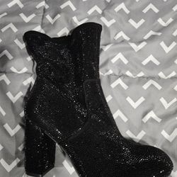 Torrid Sequined Black Boots