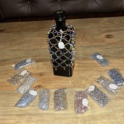 Wine bottle beads