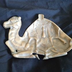 GORGEOUS Solid Brass 6" Camel Ashtray

