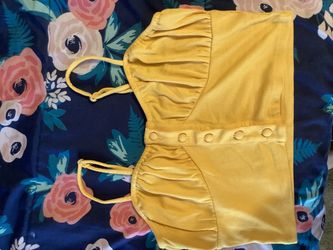 Yellow Crop Top