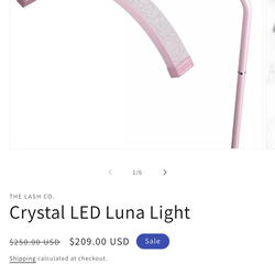 Used Pink Lash Tech light Good Condition
