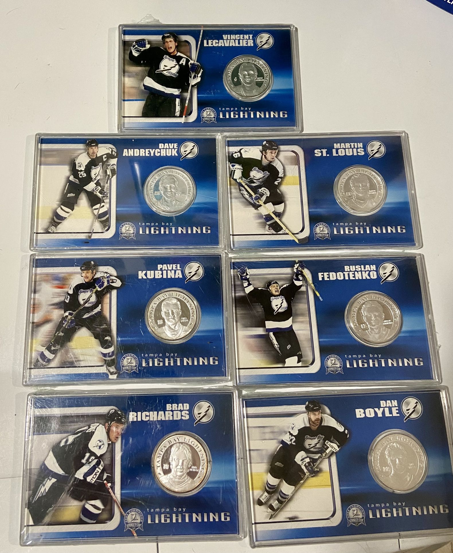 UNWRAPPED 2004 TAMPA BAY LIGHTNING COMMEMORATIVE STANLEY CUP PLAYOFF COINS!