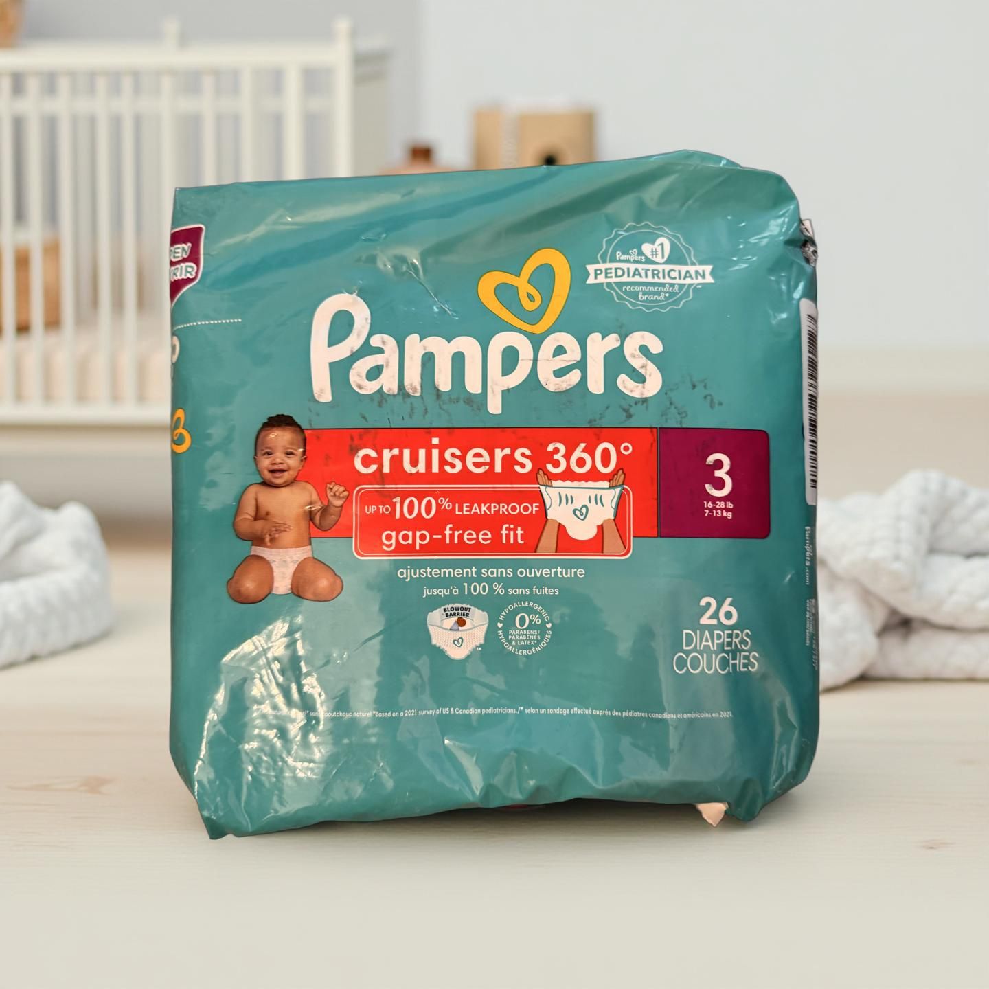 Pampers Cruisers size 3 Diapers - 26 Count