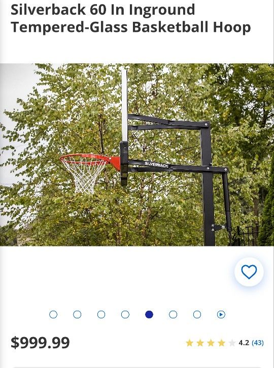 Tempered Glass Basketball Hoop 