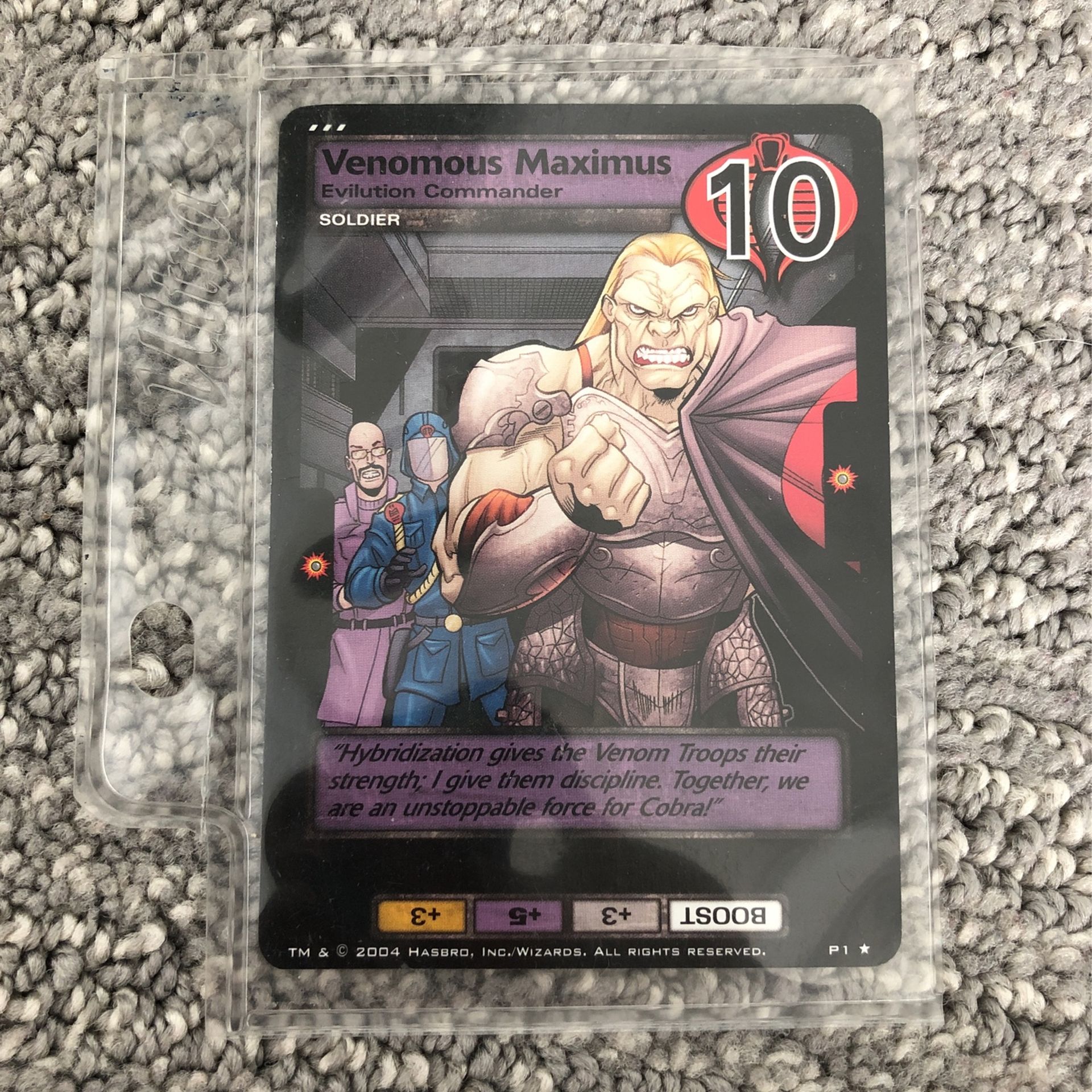 Venomous Maximus G.I.JOE trading Card