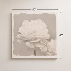 Beautiful Oversized Floral Canvas Art