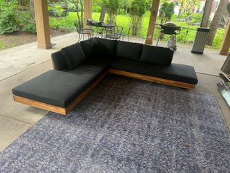 Article Lubek Slate Gray Low Corner Outdoor Sectional (3 days old)