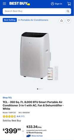 TCL Smart Portable AC
