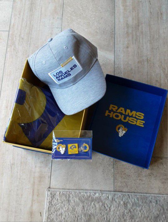 Los Angeles Rams Gift Flag, Pins And Cap  $70  OBO 