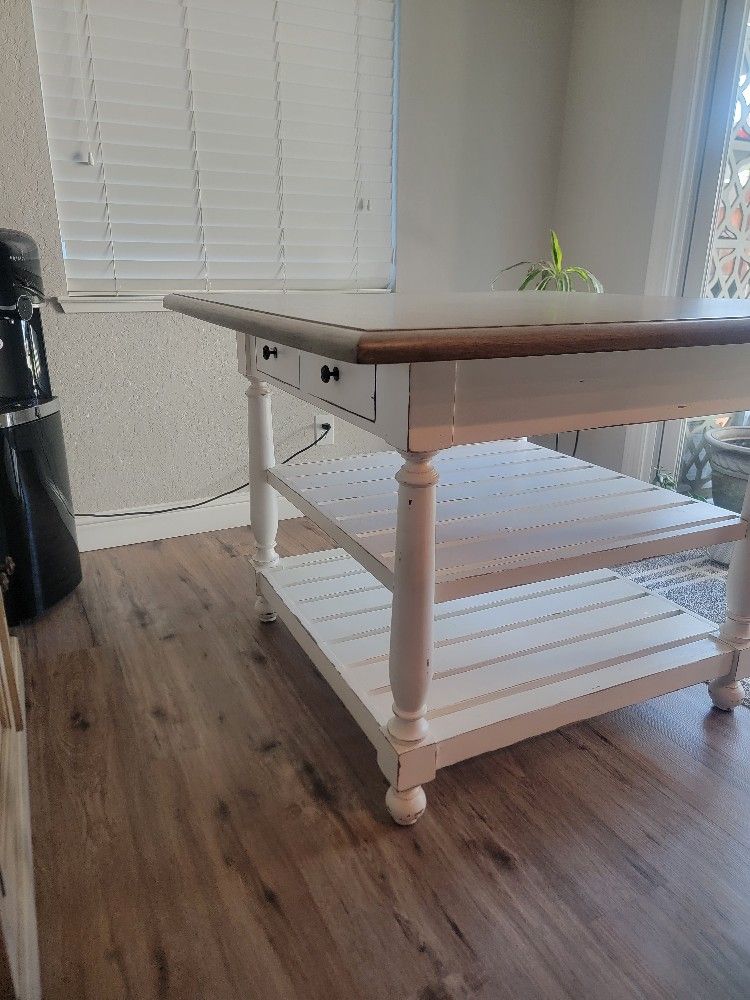 Counter Height Table And Hutch