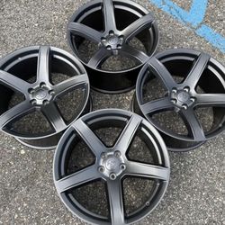 20” 5-SPOKE DODGE CHARGER CHALLENGER HELLCAT WHEELS RIMS CHRYSLER 300 SET WE FINANCE NEW 