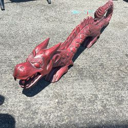Dragon Hand carved Wood