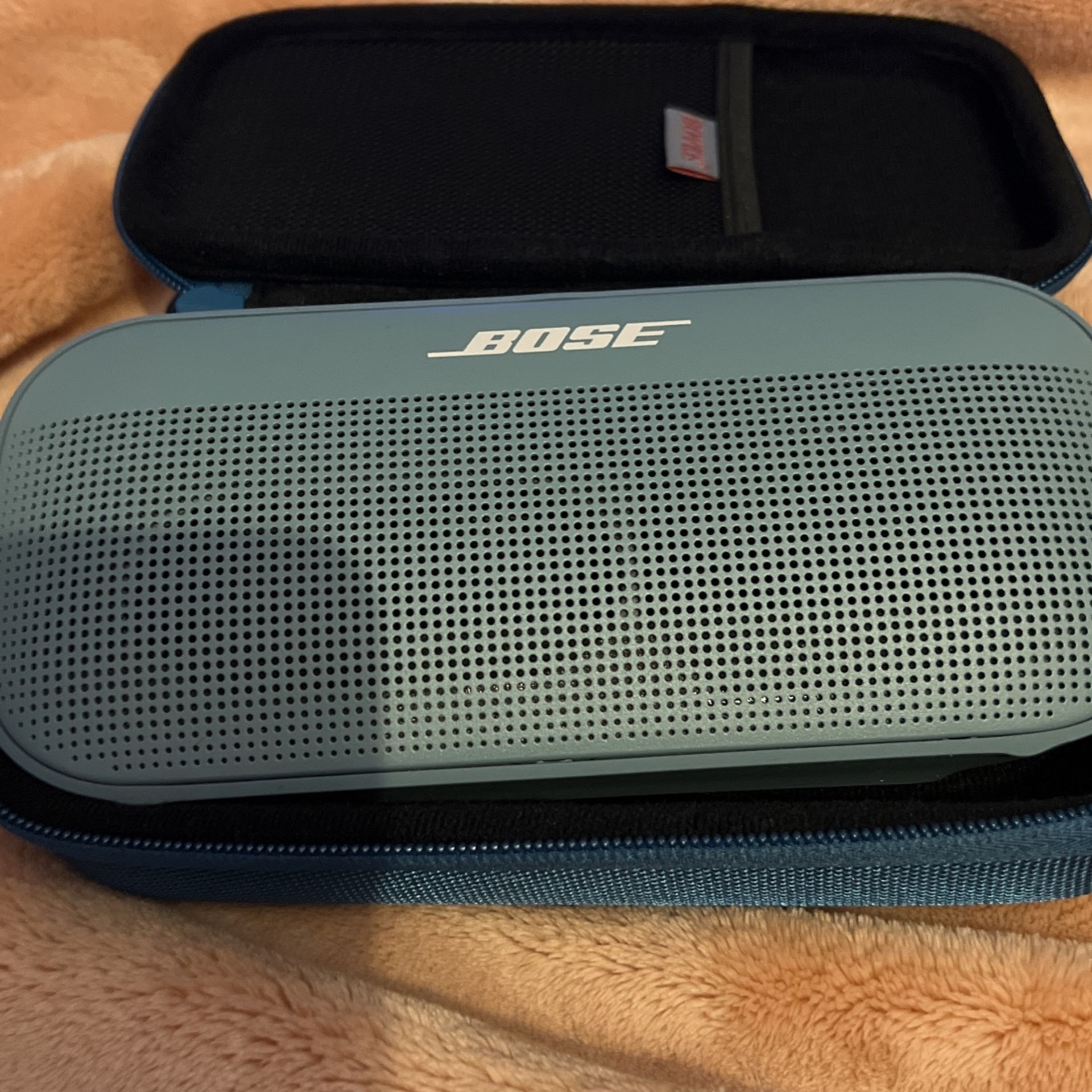 New Blue Bose Speaker With Case