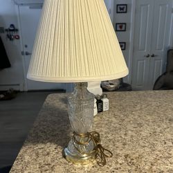 Crystal Lamp And Shade 