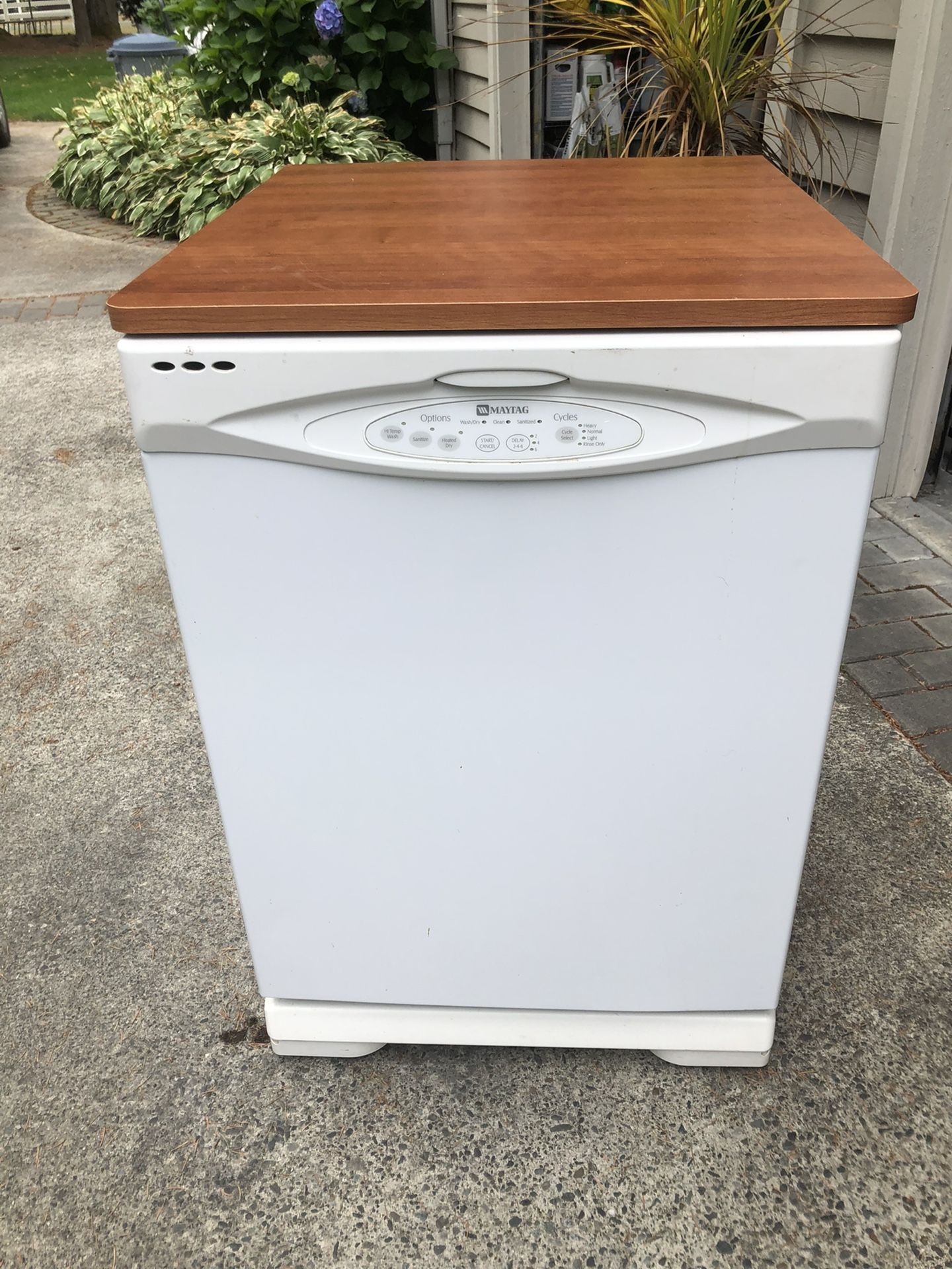 Maytag White Portable Dishwasher $125