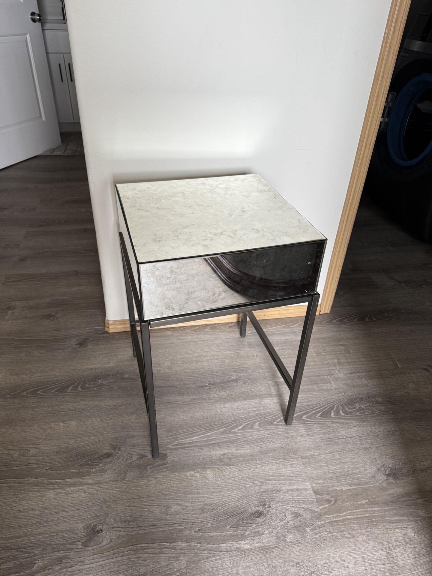 West Elm Foxed Mirrored Nightstand