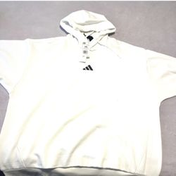 Adidas 2xl White Hoodie New