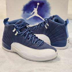 Nike Air Jordan 12 (XII), Indigo, Collectors Edition, US Size 12.5 Men’s , New-in-box, 100% Authentic 