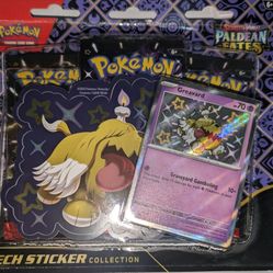 Pokemon Scarlet & Violet Paldean Fates Tech Sticker Collection - Shiny Maschiff And  Greavard