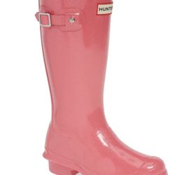 Hunter Original Kids Starcloud Pink Tall Boots Size 6 Girl Holographic Glitter. Pre Owned condition. See pictures ask questions and make an offer!