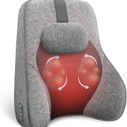 Back Lumbar Support Pillow,Heated Back Support with 4 Shiatsu Massage Heads & Heating Function # 1 $40