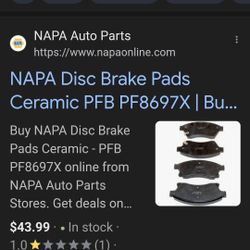 Napa Disc Brake Pads Ceramic Part(PF-8697-X)