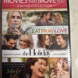 Movies that move you set of 3 movies on one DVD - new sealed in plastic