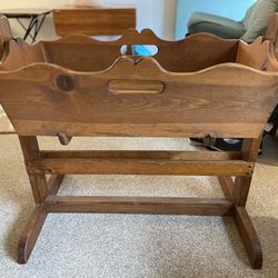 Antique Wood Cradle 