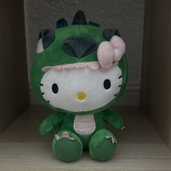 dinosaur hello kitty plush 